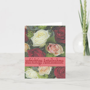 Tarjeta de solidaridad alemana, Herzliches beileid