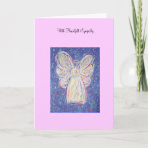 Tarjeta de solidaridad con el ángel de noche estre