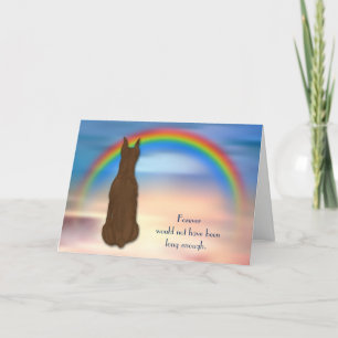 Tarjeta de solidaridad con el arco iris del gran p