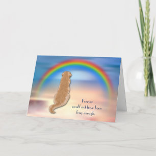 Tarjeta de solidaridad con el arco iris del recupe