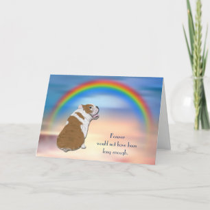 Tarjeta de solidaridad con el arco iris por pérdid