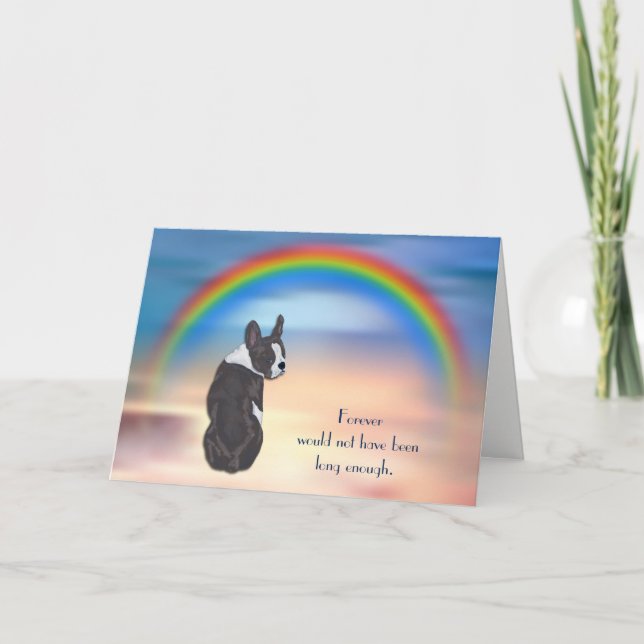 Tarjeta de solidaridad con el arcoiris de Boston t (Anverso)