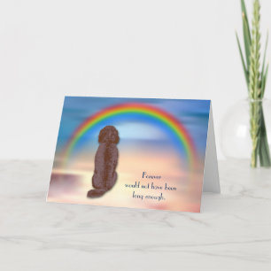 Tarjeta de solidaridad con el arcoiris del perro L