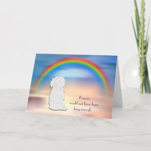 Tarjeta de solidaridad con el arcoiris del perro m