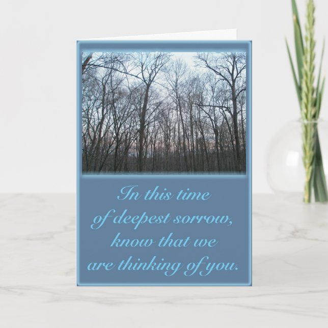 Tarjeta de solidaridad de Early Morning Woods (Anverso)