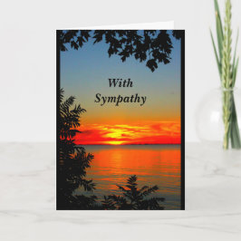 Tarjeta de solidaridad de Lake Sunset