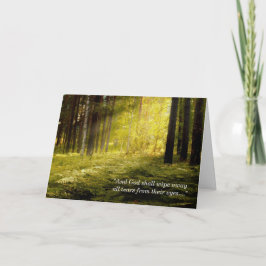 Tarjeta de solidaridad de Sunrise on Forest Ferns