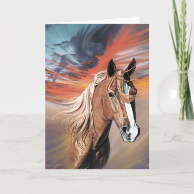 Tarjeta de solidaridad eterna para caballos Kalder (Anverso)