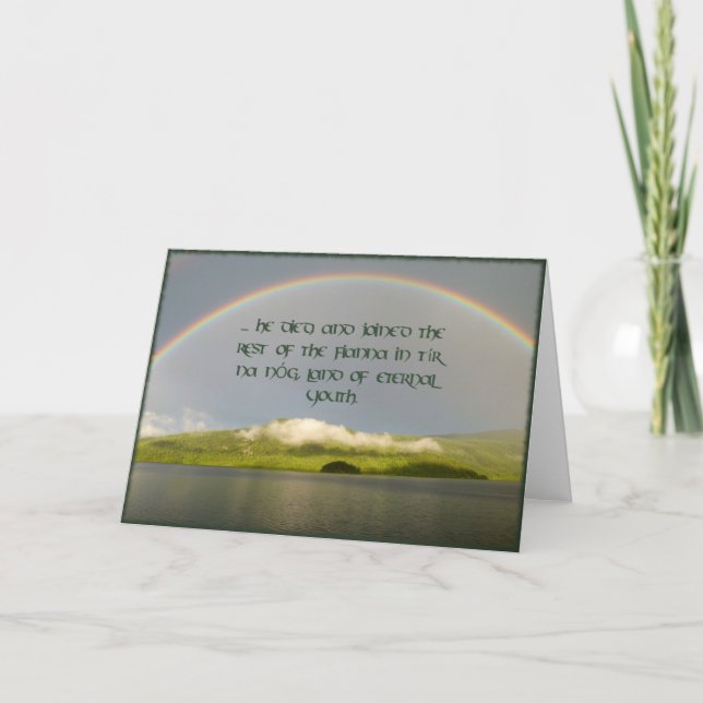 Tarjeta de solidaridad Fianna y Tír na nÓg (Anverso)