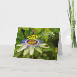Tarjeta de solidaridad más profunda de la flor de 