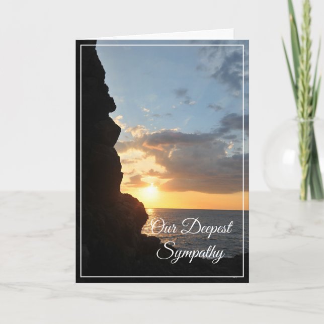 Tarjeta de solidaridad Ocean Sunset (Anverso)