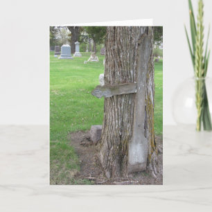 Tarjeta de solidaridad "Spirit Hill Tree Cross"