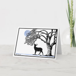 Tarjeta de solsticio de invierno de cosecha tardía