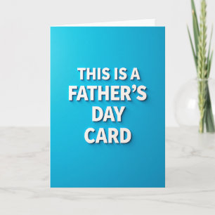 Tarjeta de Sombra del Día del Padre Genial