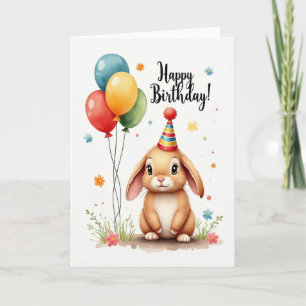 Tarjeta de sombrero de fiesta caprichosa