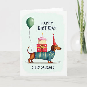 Tarjeta de sombrero de fiesta para perro festivo