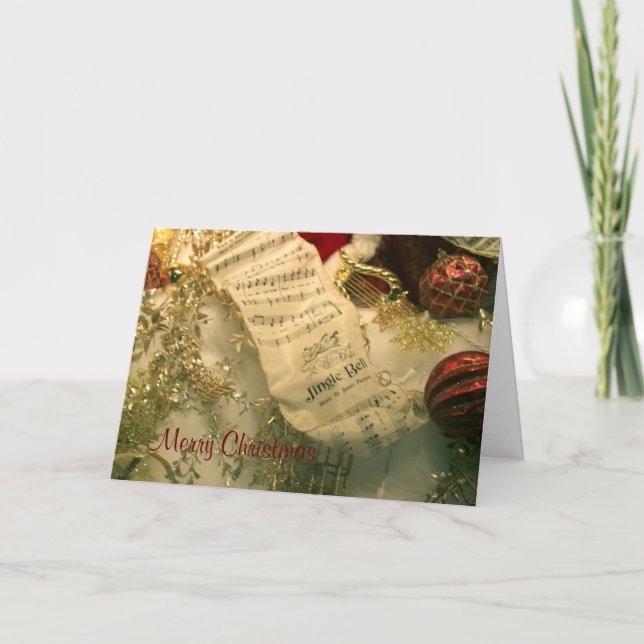 Tarjeta de sonido de jingle para navidades (Anverso)