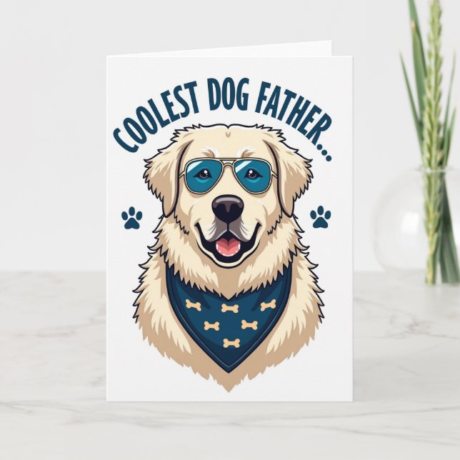 Tarjeta de Sonrisa de Padre Perro Dulce (Anverso)