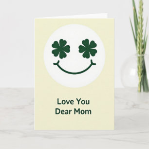 Tarjeta de Sonrisa de Trébol Mamá Te Quiere