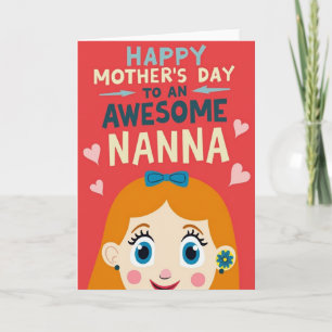 Tarjeta de Sonrisa del Día de la Madre Radiante