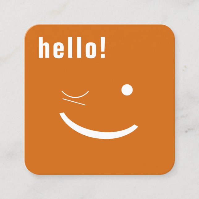 Tarjeta de sonrisa divertida (Anverso)