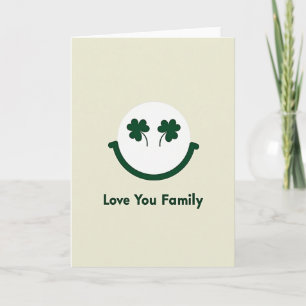 Tarjeta de Sonrisa Familia Te Quiero