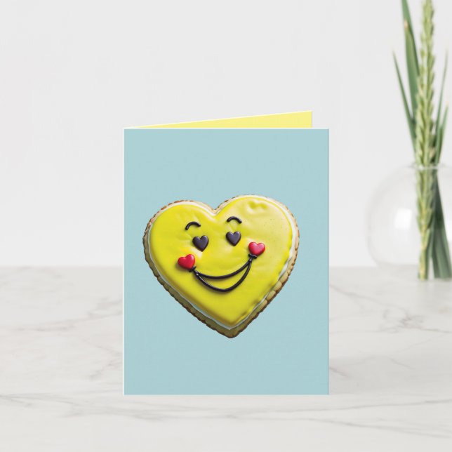 Tarjeta de sonrisas de corazón (Anverso)