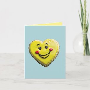 Tarjeta de sonrisas de corazón