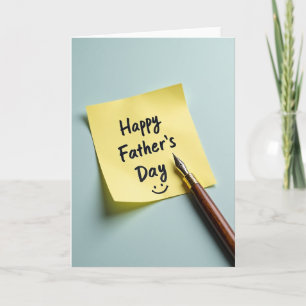 Tarjeta de Sonrisas de Guión del Día del Padre