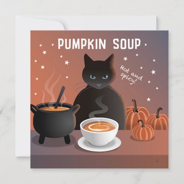 tarjeta de Sopa de Calabaza (Anverso)