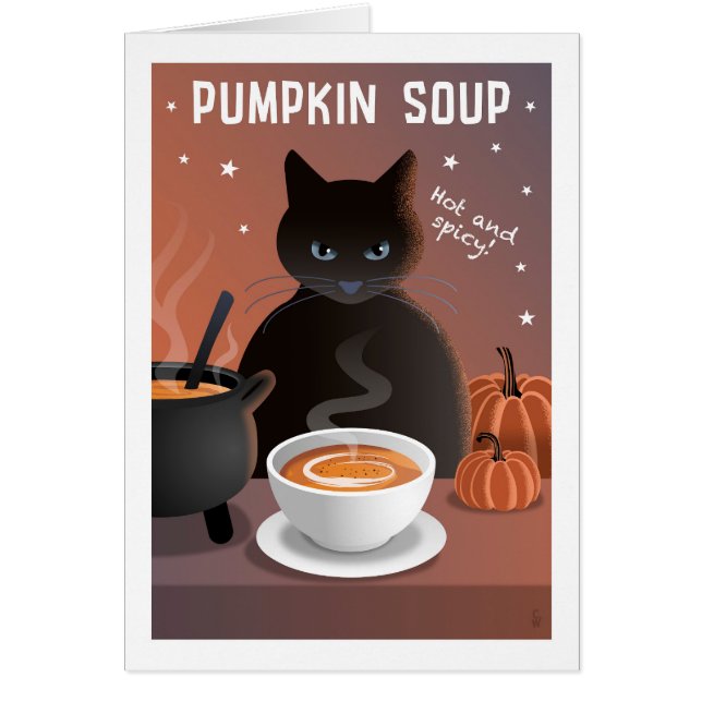 tarjeta de Sopa de Calabaza (Frente)