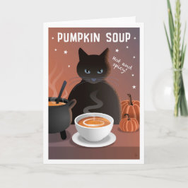 tarjeta de Sopa de Calabaza