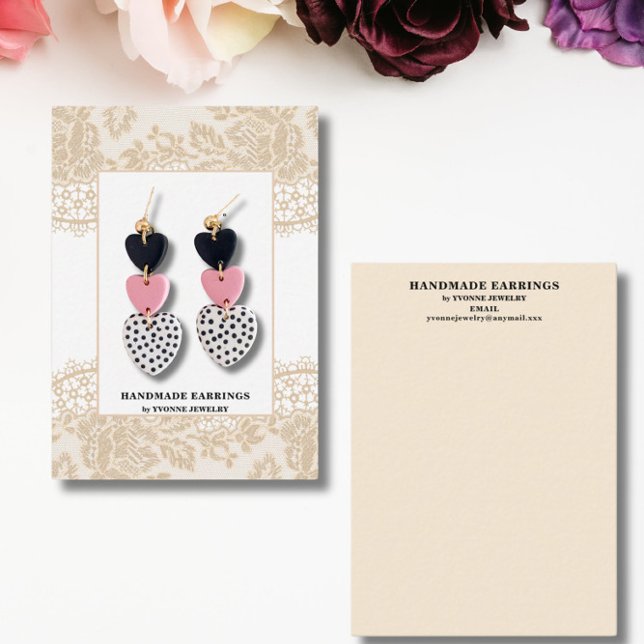 Tarjeta de soporte de joyería de ganancia de encaj (Subido por el creador)