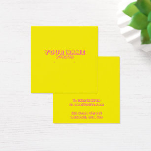Tarjeta de soporte para el tirante amarillo y rosa