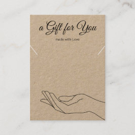 Tarjeta de soporte para pantalla de regalo de puls