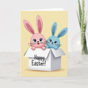 Tarjeta de sorpresa de Pascua feliz