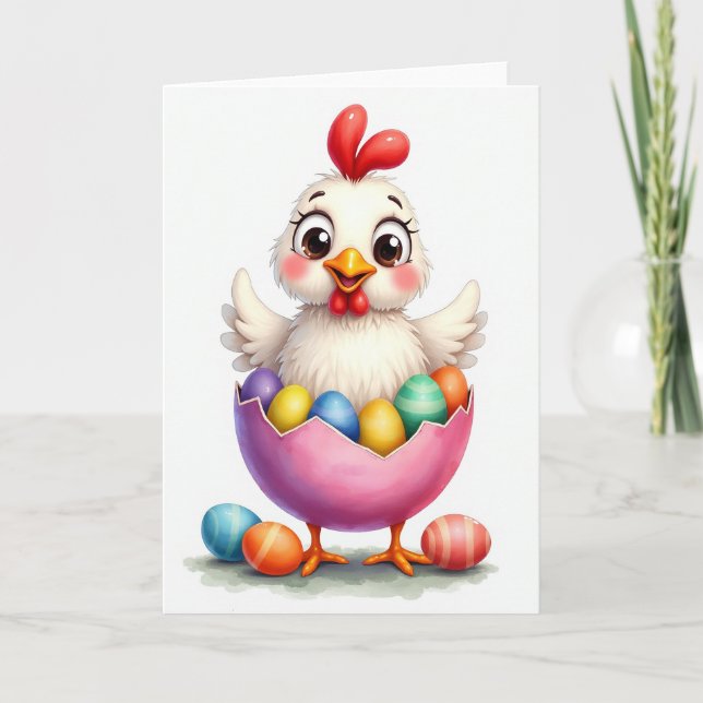 Tarjeta de sorpresa de primavera para aves alegres (Anverso)