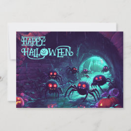 Tarjeta de sorpresa Spooky Sewer Spider