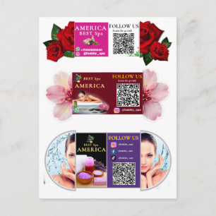 Tarjeta de Spa de Lujo – Diseño elegante con un ro
