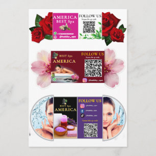 Tarjeta de Spa de Lujo – Diseño elegante con una r