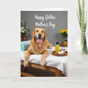 Tarjeta de Spa para Perros del Día de la Madre Dor