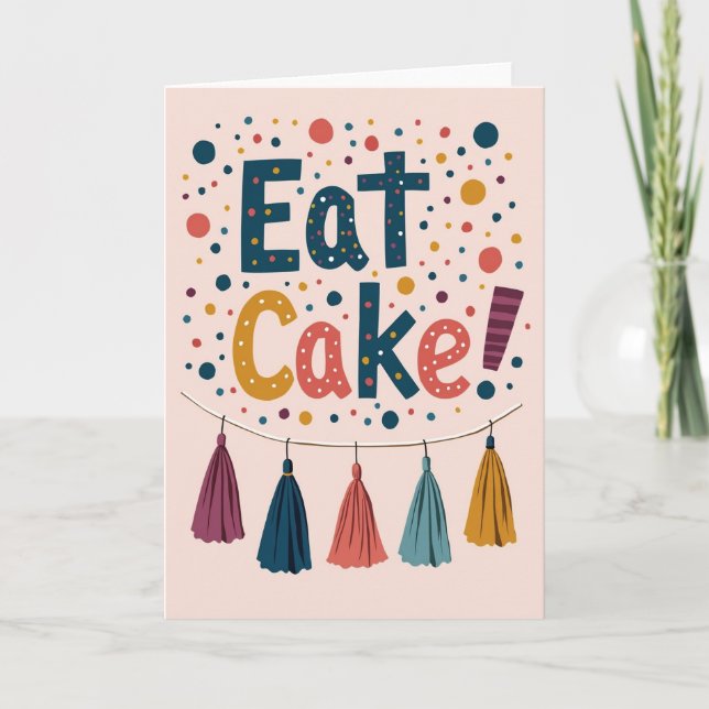 Tarjeta de Sprinkle de Pastel Dulce (Anverso)