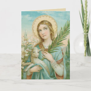 Tarjeta de Sta. Inés de Roma (MH 01)