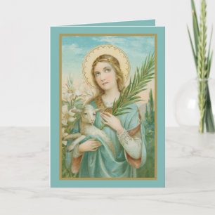 Tarjeta de Sta. Inés de Roma (MH 01)