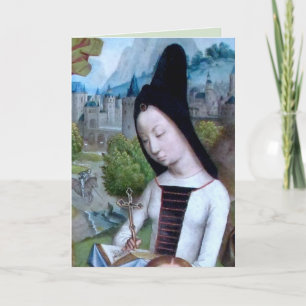 Tarjeta de Sta. Margarita de Antioquía (detalle; M