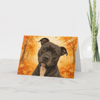 Tarjeta de Staffordshire Bull Terrier