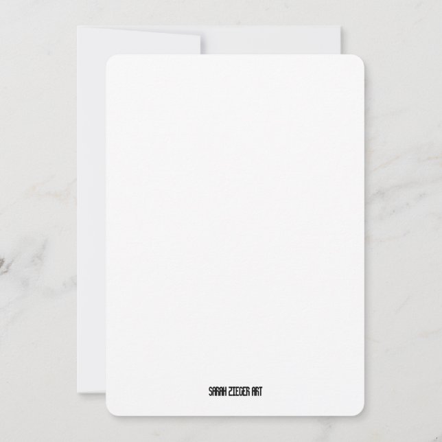 Tarjeta de Stationery dibujada a mano por Cowboy o (Reverso)