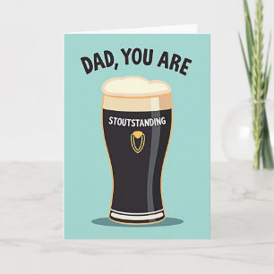 Tarjeta de Stout del Día del Padre Dulce