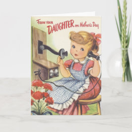 Tarjeta De su hija el Día de la Madre