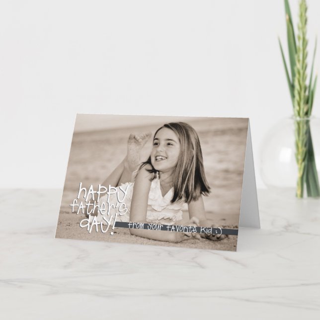 Tarjeta ¡De su niño preferido! (Anverso)